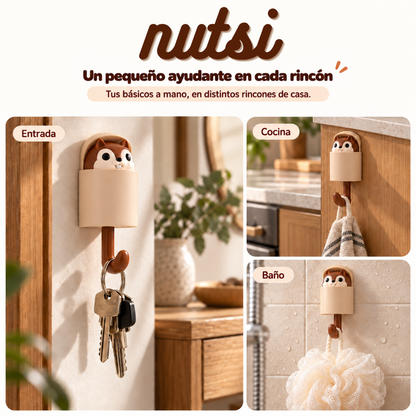 Colgador adhesivo multiusos Ardilla